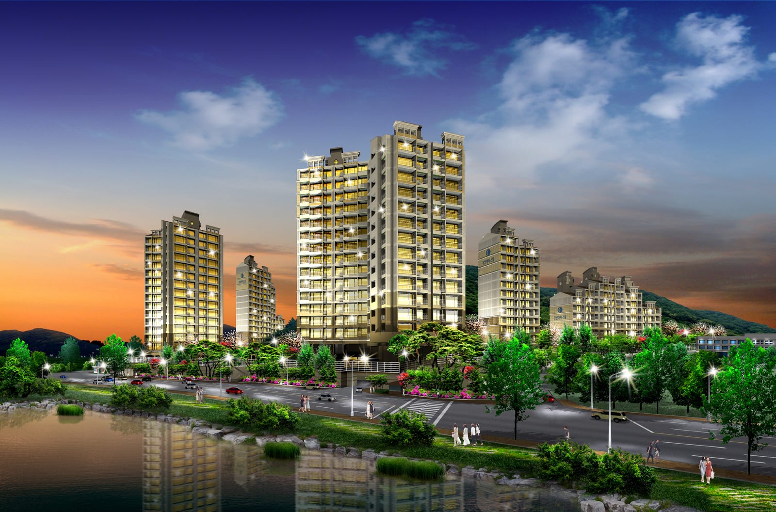 [공동주택] 경남아너스빌 아파트 부지조성 조감도