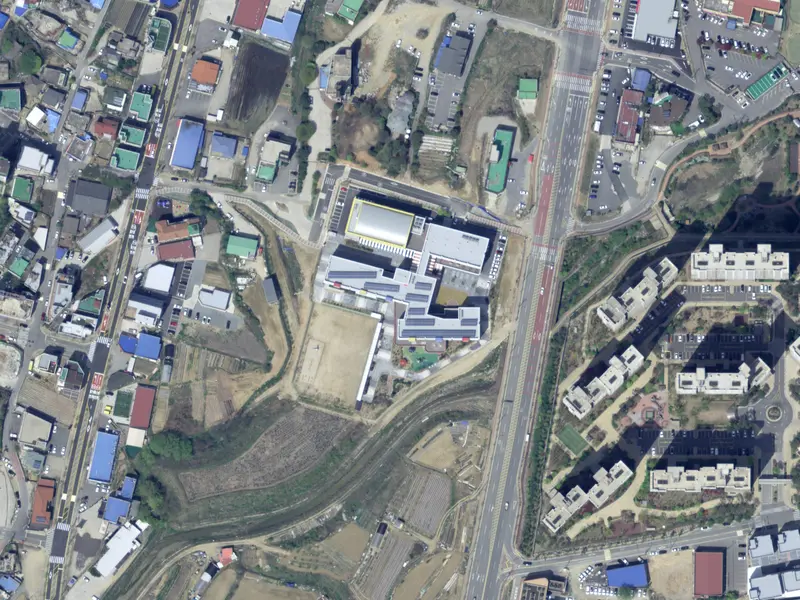 한들초등학교 부지조성 조감도