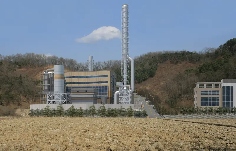 영흥산업환경 폐기물처리시설 부지조성 조감도